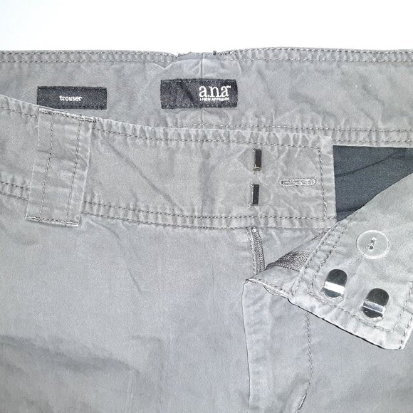 a.n.a. *OD Green, Olive * Cotton Pants * Sz 10 * Flare * Y2K * Low Rise Trouser* - Picture 6 of 8